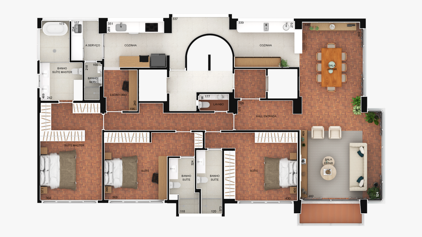 Foto 5 de Apartamento Exclusivo 210m², 3 Suítes e 1 Apto por Andar, Higienópolis